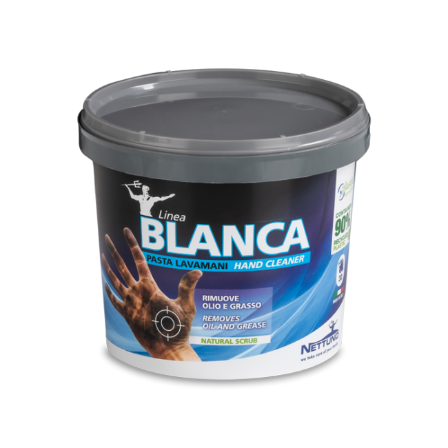 Linea Blanca Pasta Lavamani Bianca Con Microgranuli Minerali Barattolo Da 750 Ml