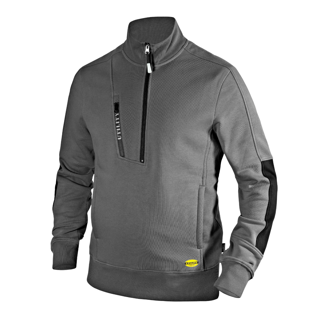Felpa da lavoro Diadora Sweatshirt Hz Litework - Steel Gray