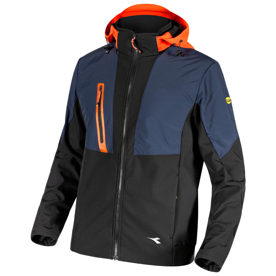 Giacca da lavoro Diadora Softshell Hybrid - Black/Blue Denim