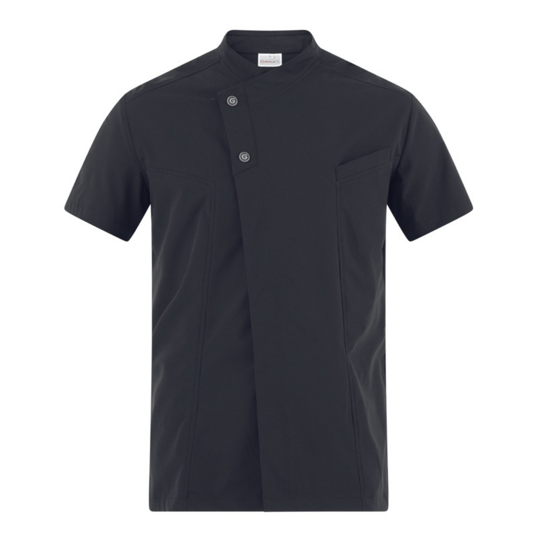 Giacca Cuoco Giblor's Harry Maniche Corte - Nero