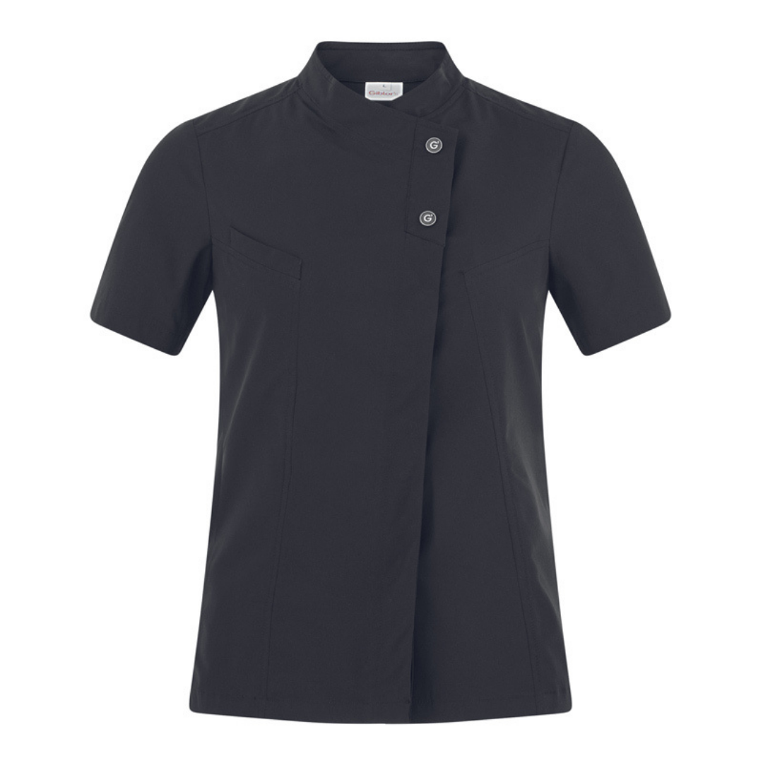 Giacca Cuoco Giblor's Megan da Donna Maniche Corte - Nero