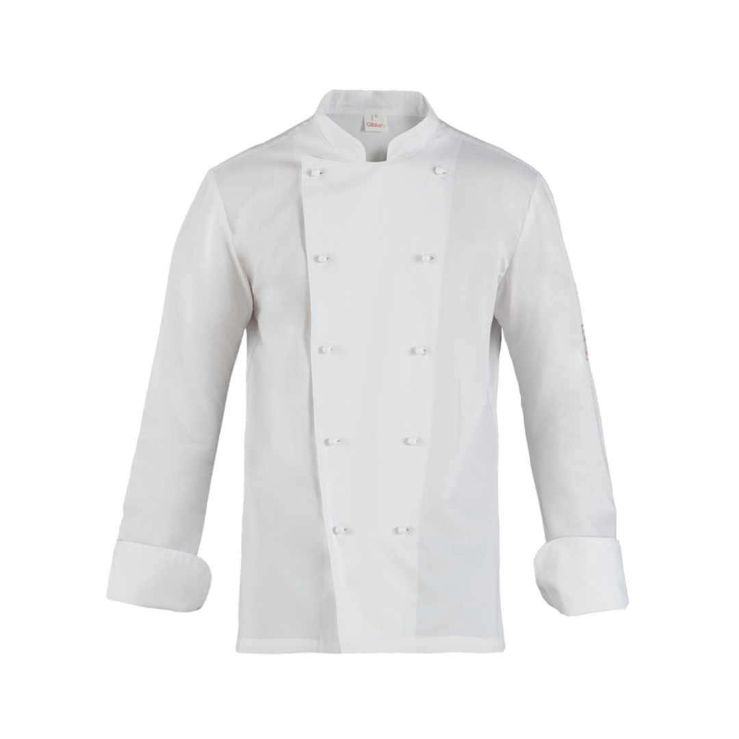 Giacca da Cuoco Giblor's Adriano Manica Lunga - Bianco
