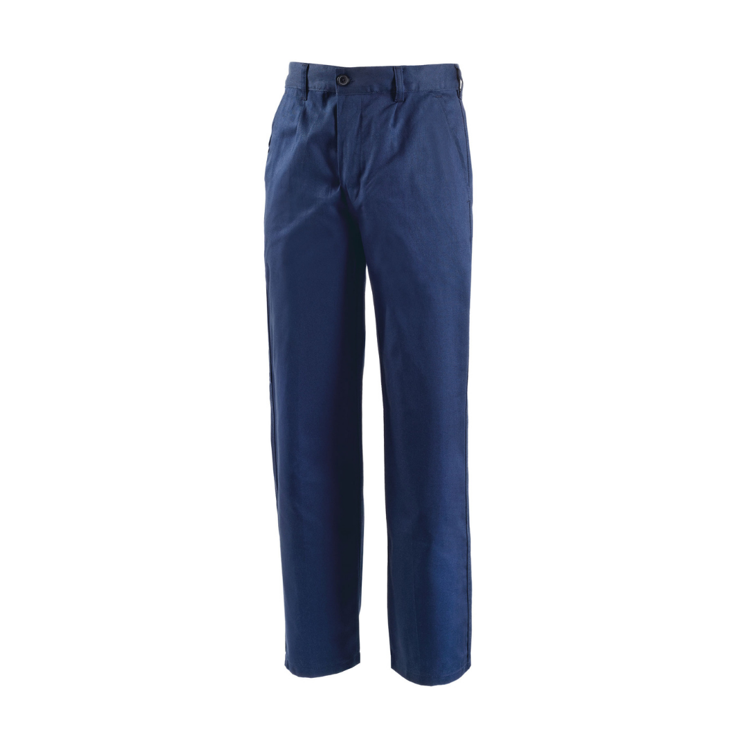 Pantalone da lavoro Oro Con Elastico In Vita E Portametro - Blu