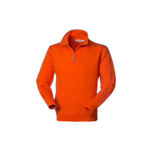 Felpa da lavoro Perth Rossini Mezza Zip - Arancio