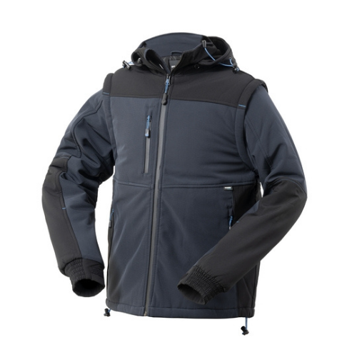 Giubbotto invernale Softshell imbottito Siberia Rossini Blu