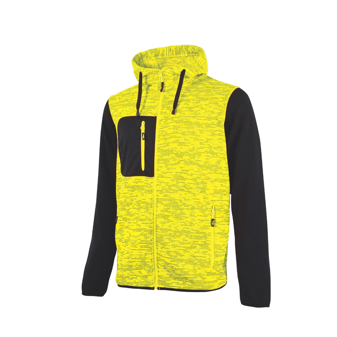 Felpa da lavoro U-Power Rainbow Yellow Fluo