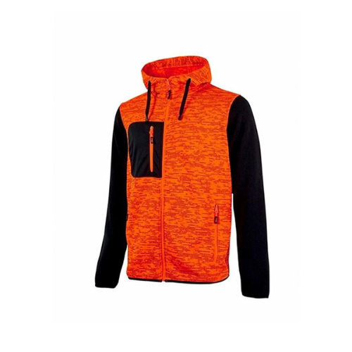 Felpa da lavoro U-Power Rainbow Orange Fluo