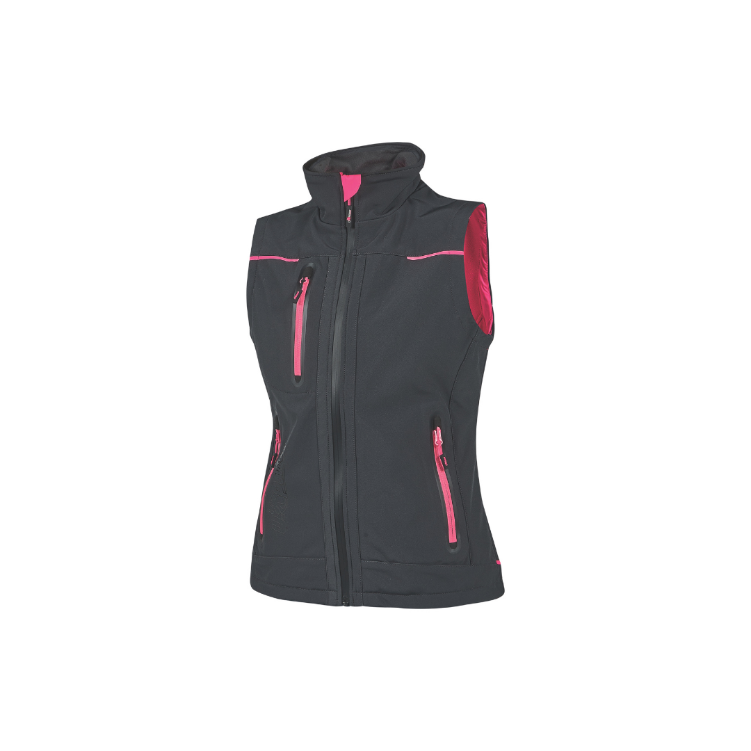 Gilet da lavoro U-Power Universe Lady Grey Fucsia