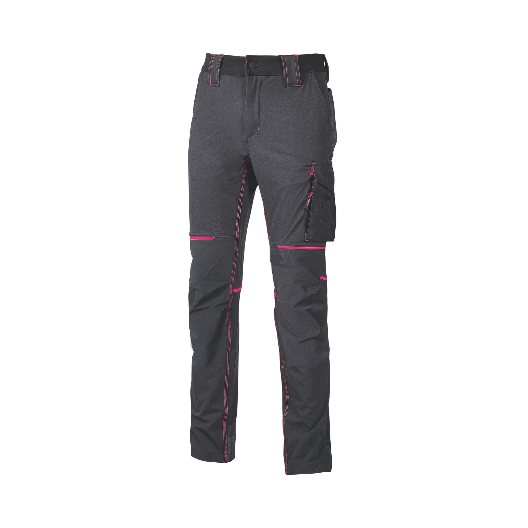 Pantaloni da lavoro U-Power World Lady Grey Fucsia