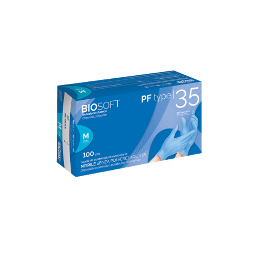 Guanti Monouso Nitrile Senza Polvere - Confezione 100 Pz