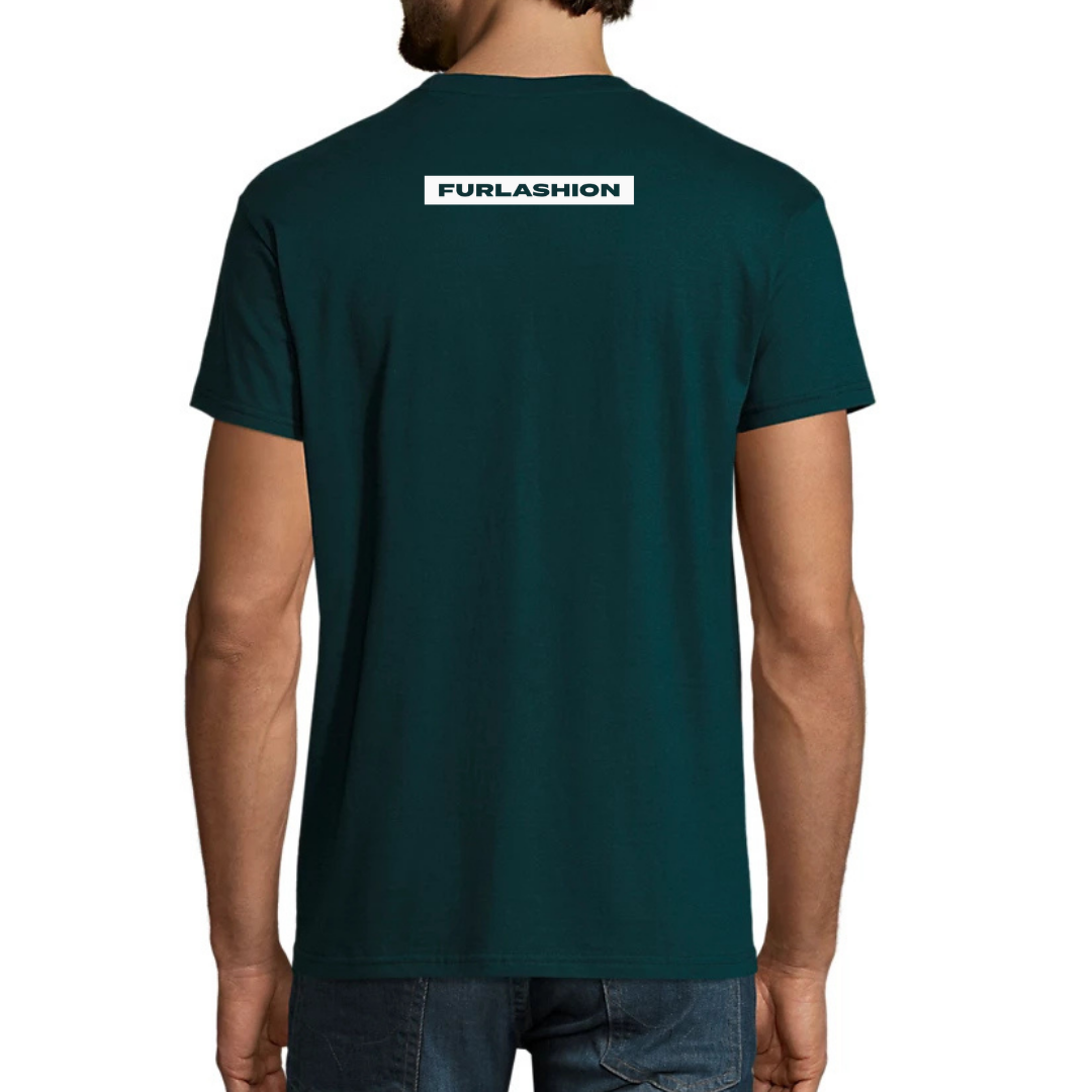 T-Shirt FURLASHION x Del Torre MOLAIMI 100% cotone - colore petrolio