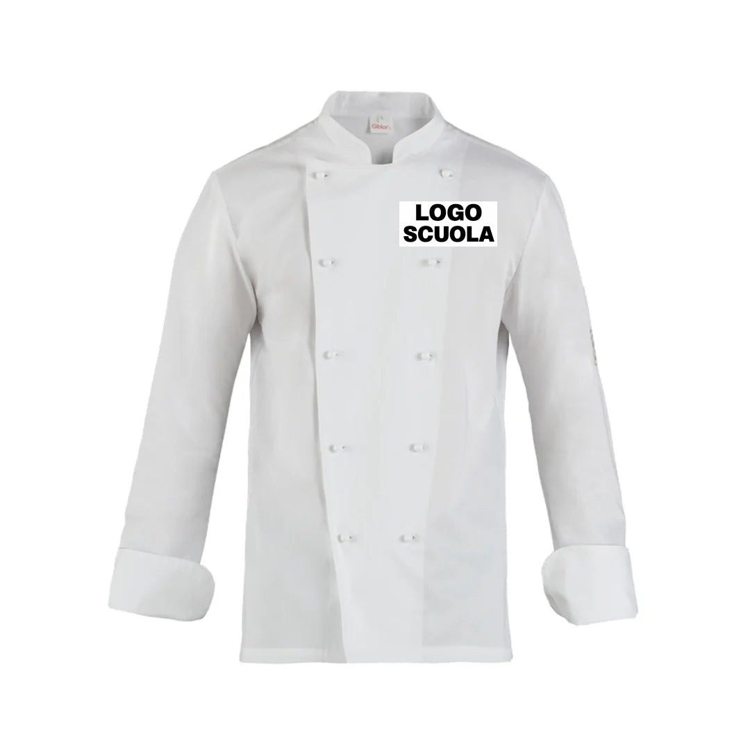 Giacca da cucina Istituto Flora col bianco