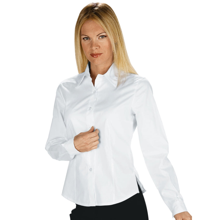 Camicetta m/l Tenerife Stretch col. Bianco