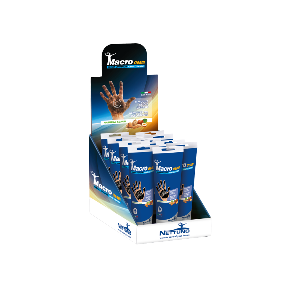 Macrocream Crema Lavamani Con Microgranuli Vegetali  - Tubo Da 250 Ml In Espositore