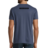 T-shirt FURLASHION x Average Furlan Guy OGNUN AL BALE CUN SO AGNE - 100% cotone colore denim