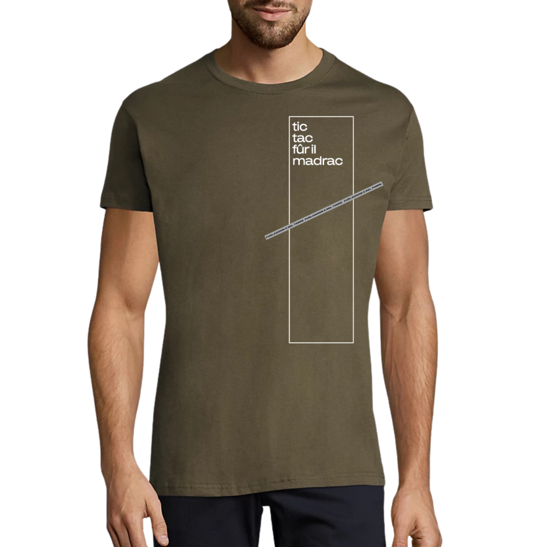 T-Shirt FURLASHION x Del Torre MADRAC 100% cotone - colore verde militare