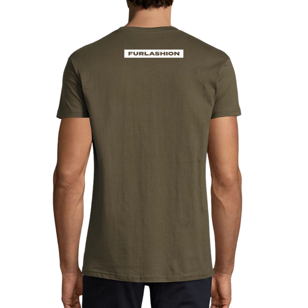 T-Shirt FURLASHION x Del Torre MADRAC 100% cotone - colore verde militare