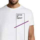 T-Shirt FURLASHION x Average Furlan Guy CEMUT LE BIGHE 100% cotone - colore bianco