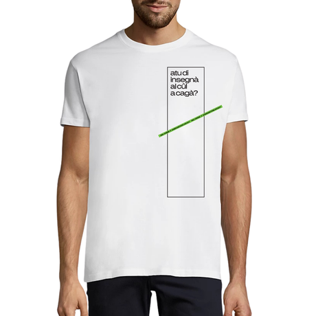 T-shirt FURLASHION x Average Furlan Guy scelta dai veri fan per il 2025 - 100% cotone colore bianco FURLASHION