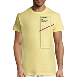 T-Shirt FURLASHION x Average Furlan Guy CEMUT LE BIGHE 100% cotone - colore pale yellow