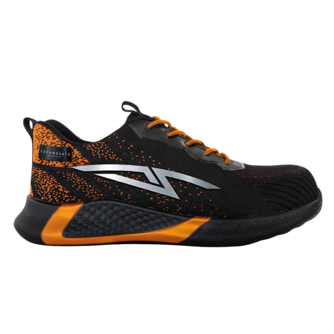 Scarpe antinfortunistiche Neon Safety Shoes S3 Low Orange traspirante