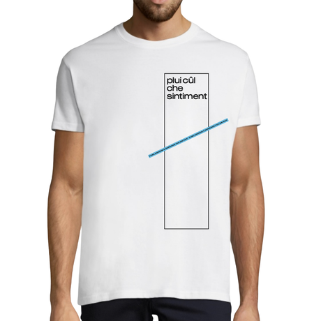 T-shirt FURLASHION x Average Furlan Guy scelta dai veri fan per il 2026 - 100% cotone colore bianco FURLASHION