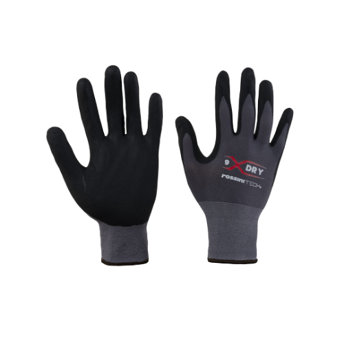 Guanto Rossini in Nylon-Spandex con Rivestimento in Microschiuma di Nitrile - Box Da 12 Pezzi