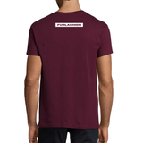 T-Shirt FURLASHION x Del Torre MOLE DUT E NON A BEVI 100% cotone - colore bordeaux