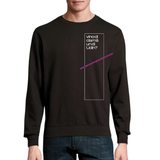 Felpa FURLASHION x Average Furlan Guy VINO DI CLAMA UN DI UDIN 80% cotone 20% poliestere riciclato - colore nero